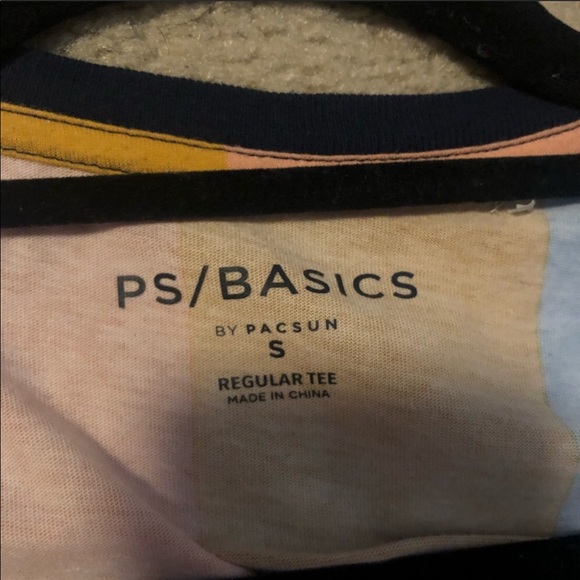 Pacsun Basics Colorful Striped Tee - Picture 3 of 4